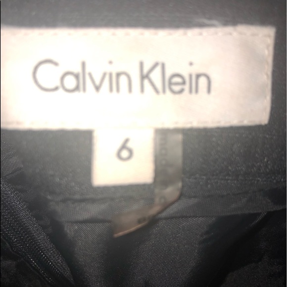 Calvin Klein Pinstripe Pencil Skirt - Picture 3 of 4